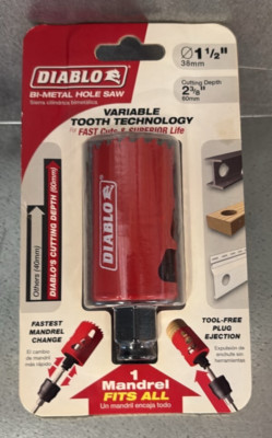 Diablo Tools 1-1/2'' Bi-Metal Hole Saw Quick Change *DHS1500