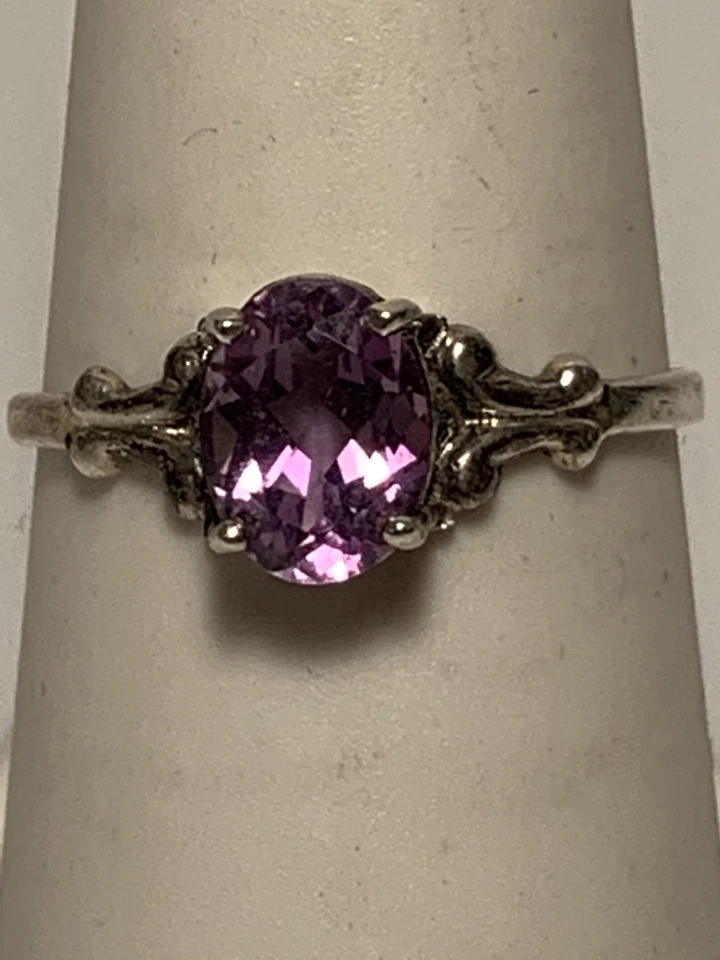 Kabana Sterling Silver, 925 Amethyst Ring Size 8 * - Image 2 of 4