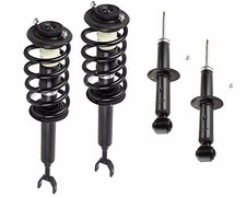 Full Set: 2 Front Complete Struts Springs Mounts + 2 Rear Shocks Fit A6 Quattro