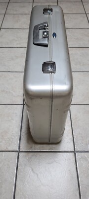 Vintage Large Zero Halliburton Aluminum Combination Lock Suitcase