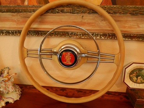 Porsche 356 A 1948-53 steering Wheel 42 cm Horn Ring St. Christopher NOS - Picture 21 of 24