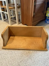 Vintage Collectible Solid Figured Custom Craftsman Hardrock Maple Book Stand