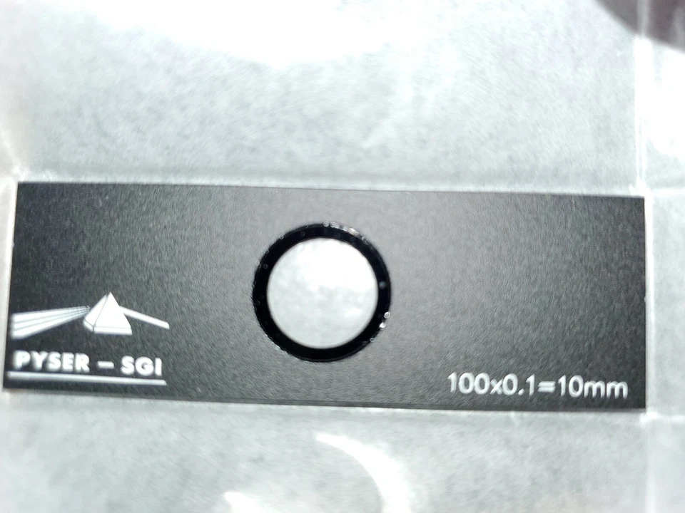 Edmund Optics microscope stage micrometer slide 10mm/100div - Image 3 of 3