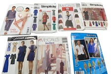 Sewing Pattern Lot of 6 Womens Shirts Dress Lounge Sizes 12-22