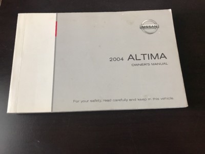 2004 Nissan Altima Owner's Owners Manual OEM Free Shipping eBay