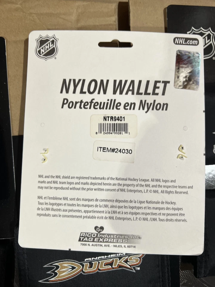 Anaheim утки нейлона бумажник на Rico лот из 12 - Изображение 3 из 3