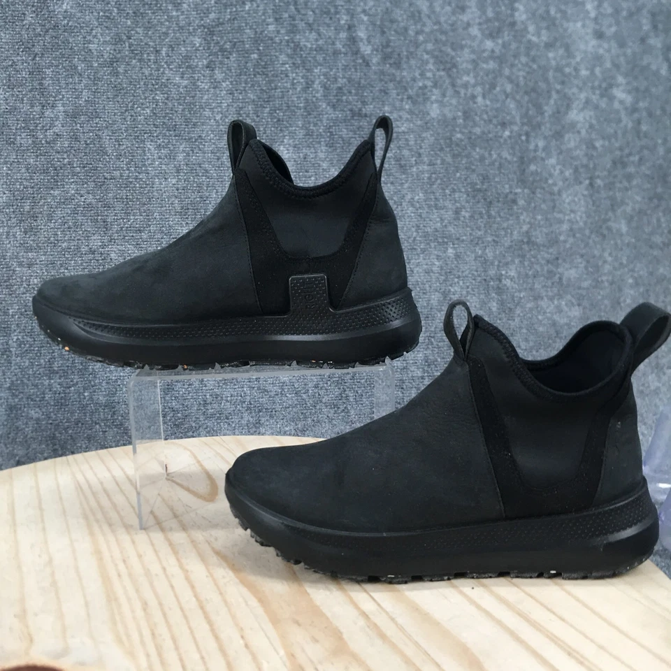 Ecco ботинки женщин 8-8,5 Solice Chelsea черный тянуть на повседневный комфорт лодыжки Топ - Изображение 2 из 4