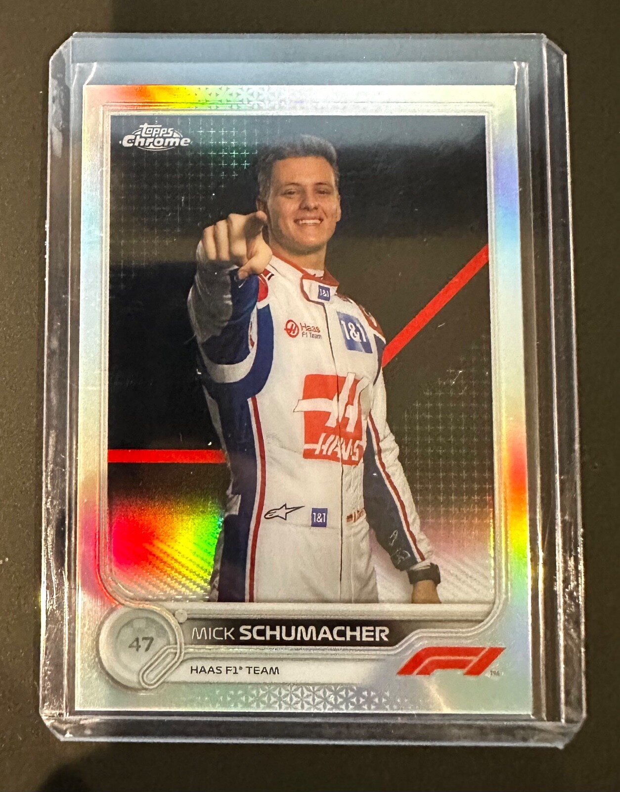 2022 Topps Chrome Formula 1 F1 MICK SCHUMACHER Refractor Portrait #69