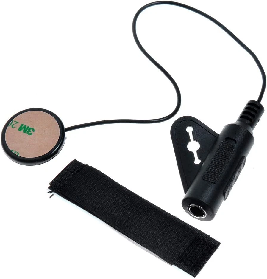 Captador de microfone de contato piezoelétrico 2 peças para violino guitarra banjo bandolim ukulele - Imagem 3 de 4