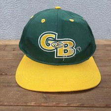 Vintage Green Bay Packers Hat Adult Green Yellow Snapback NFL 90s Gilbert Brown