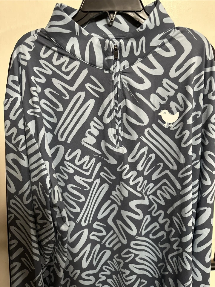 2025-NEW WITH TAGS--Men's Bad Birdie 1/4 Zip Long Sleeve Golf Pullover med - Image 2 of 2
