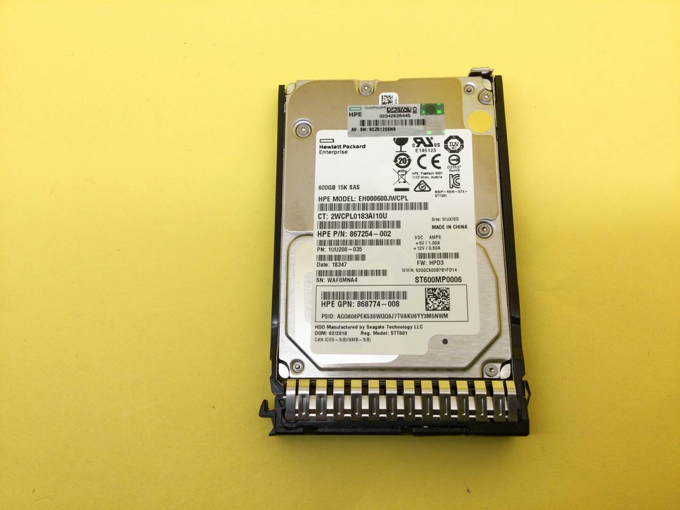 870757-B21 Disco Duro HPE 600Gb SAS 15K 2.5SFF SC DS 190017116891