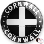 Cornwall - Round Steel Fridge Magnet #M2938