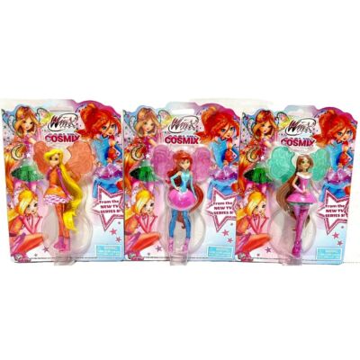 Winx Club Cosmix Doll Figures Lot of 3 Stella Bloom Flora 5'' Fairies TV Series 8