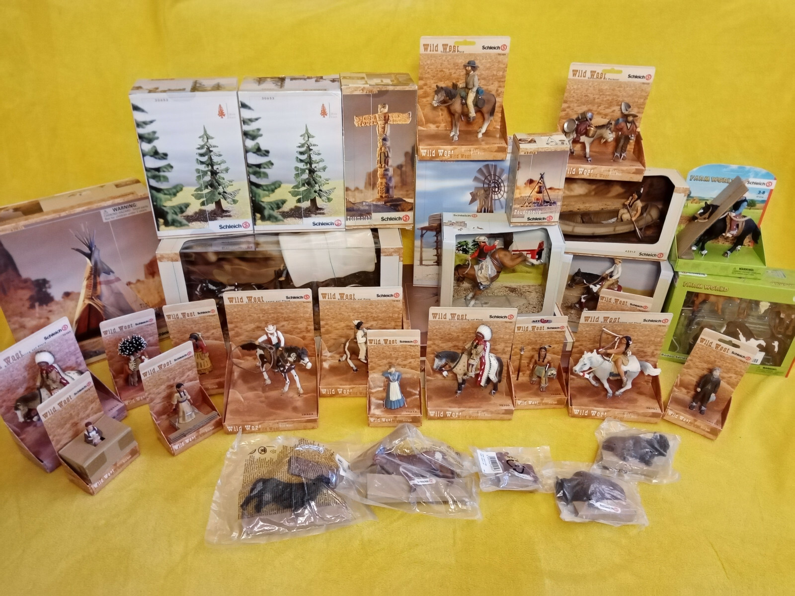 *SCHLEICH INDIANER*WESTERN*COWBOY*BAUM*INDIANERWELT*SAMMLUNG*KONVOLUT*