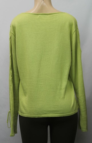 Katheryne Wang Women's Knit Top Long Sleeve Green Size L - Bild 6 von 6