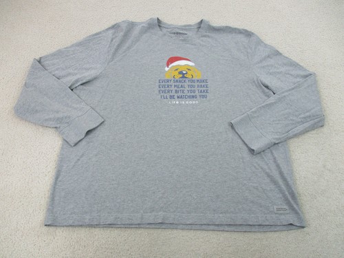 Life Is Good Shirt Adult 3XL XXXL Gray 