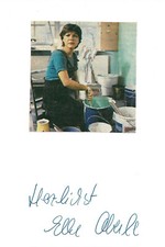 Elke Aberle Autogramm signed 10x15 cm Karteikarte mit Magazinbild