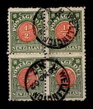 Australia 1902 &frac12;d block of four postage dues used