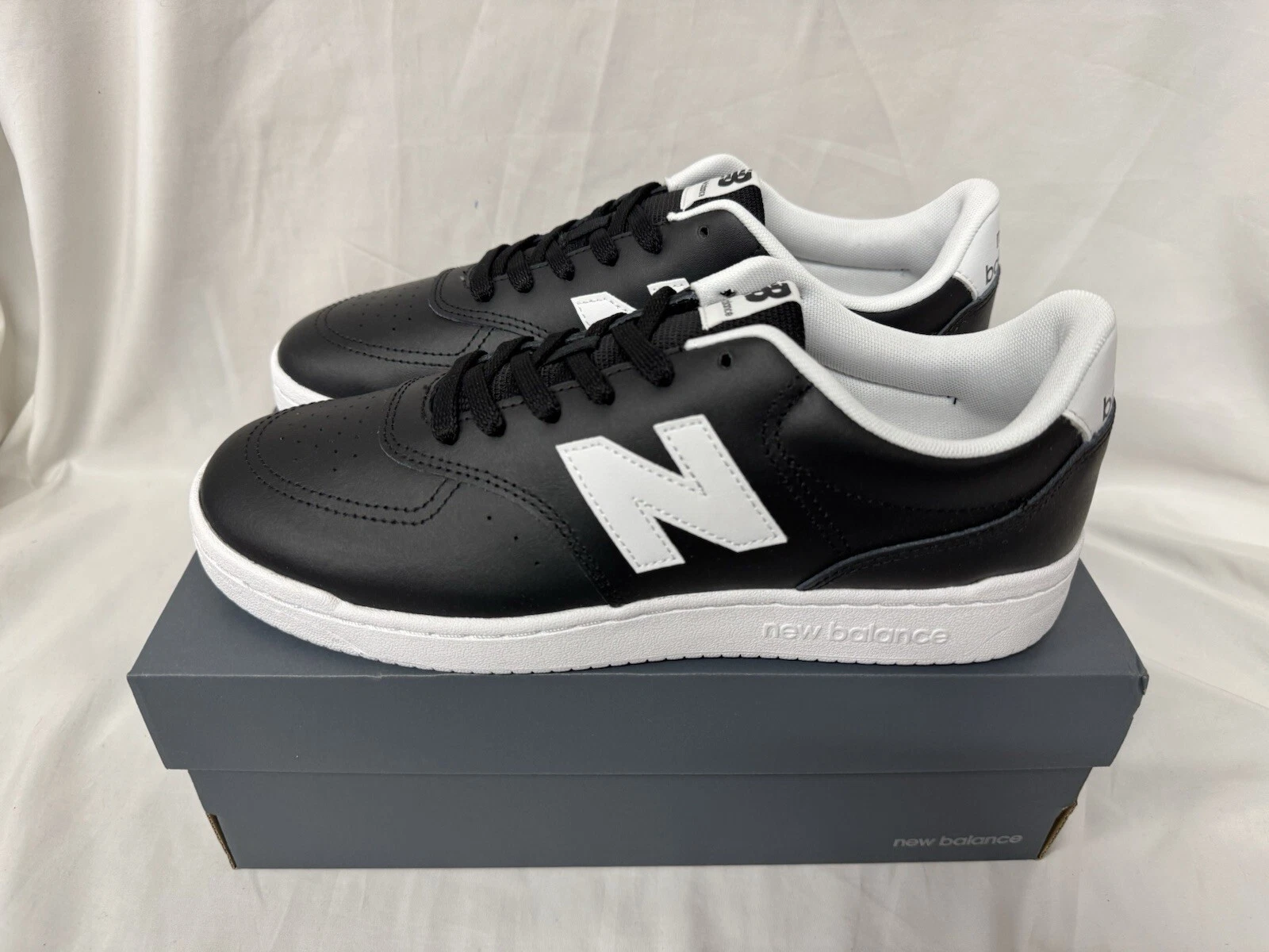 UK 9.5 Scarpe da ginnastica New Balance BB80BLK da uomo colore nero bianco