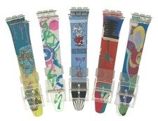 17mm Classic Swatch Resin Colour Pattern Replacement Watch Strap