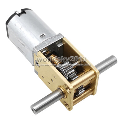 1x N20 DC3V 6V 12V Dual D-Shaft Full Metal Gearbox Speed Reduction Gear Motor