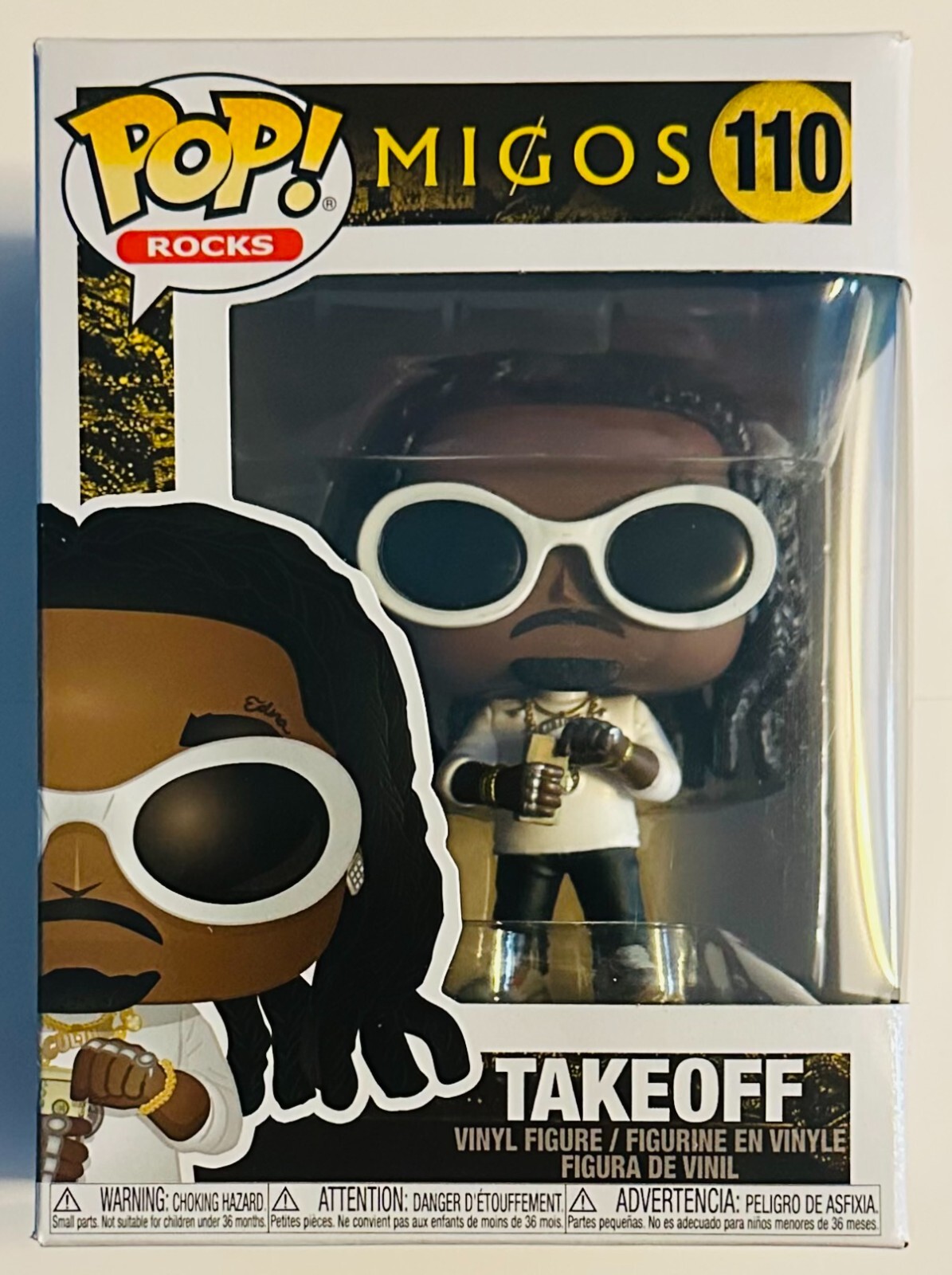 Funko Pop! Despegue Rocks Migos #110 Común Con Protector Pop