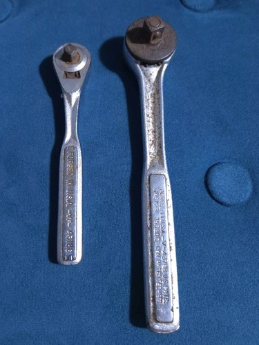Craftsman USA 1/4” Ratchet 43186 VF TEARDROP & 43788 V - U.S.A, Some Rust - Picture 4 of 7
