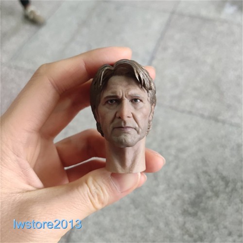 1:6 Han Solo Harrison Ford Head Sculpt Carved For 12" Male Action Figure Body - Picture 1 of 11