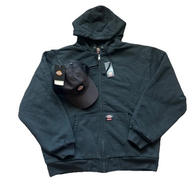 Supreme x Dickies Quilted Lined Zip Up Hoodie w/free hat - Black
