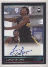 2021-22 Leaf Memories 1992 Base Platinum 85/99 Langston Love #BG-LL1 Auto 0l2