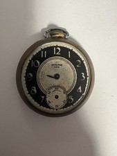 Old Ingraham Dixie Pocket Watch. For Parts Not Working. Missing Crystal And Hand