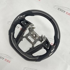 Real Carbon Fiber Steering Wheel For Honda 8th Gen Accord Pilot Odyssey 08-12