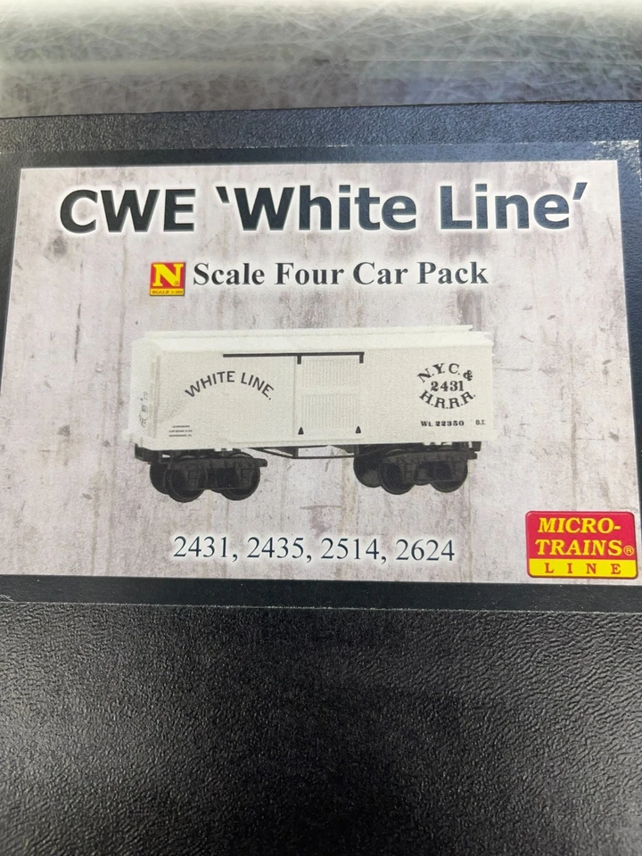 Micro Trains  99301740 CWE "White Line" 4 Pack - Image 2 of 2
