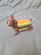 Dachshund Wiener Dog Christmas Ornament Buns Hat Cute Winter