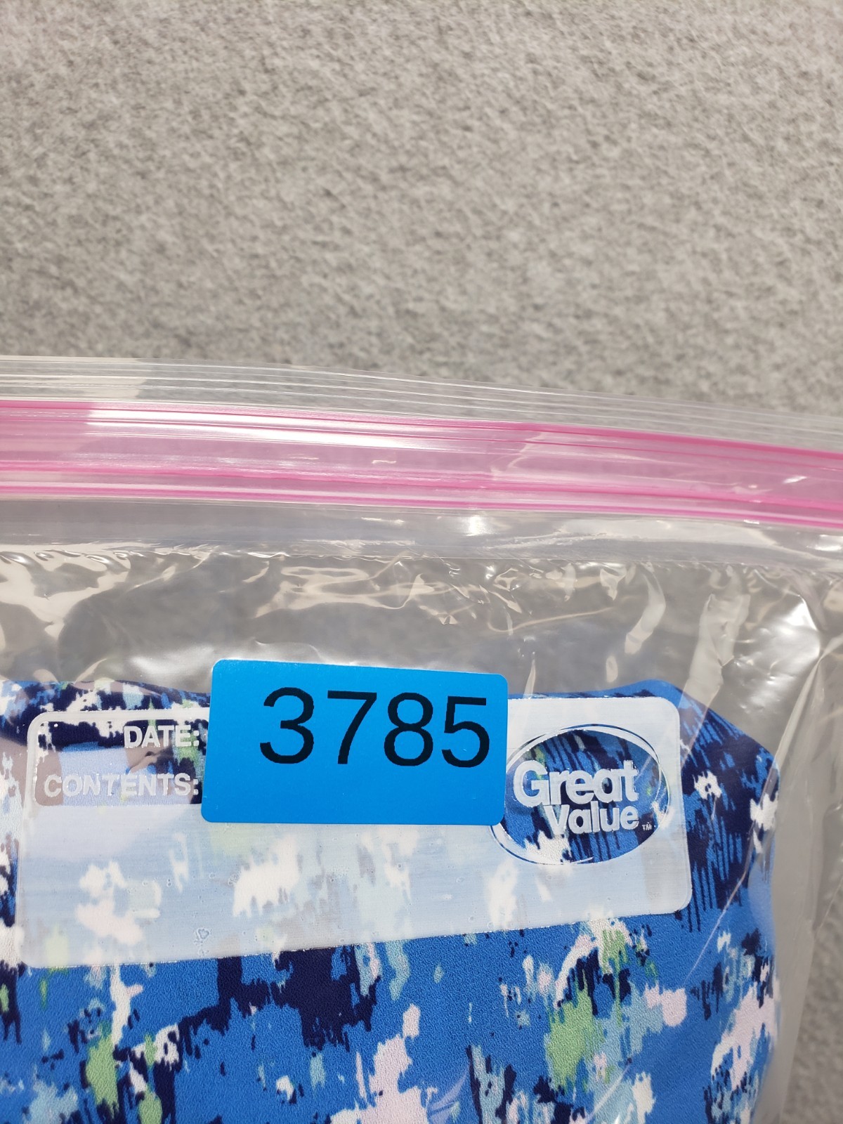 Style Co Women Tunic Top L Blue & White Floral V Neck 3/4 Bell Sleeve Blouse