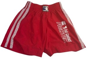 Vintage Full Contact Fighter NHB Kickboxing Shorts - Red - XL - Made in USA  MMA