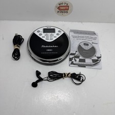Studebaker Joggable Personal CD Player SB3706BW Bass Boost FM  Batteries