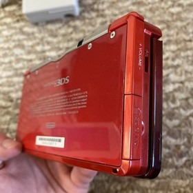 NICE Nintendo 3DS Handheld System - Flame Red With Stylus And Charger USA Ver