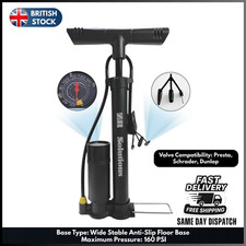 Floor Standing Heavy Duty Bike Cycle Bicycle Tyre Hand Air Mini Pump With Gauge