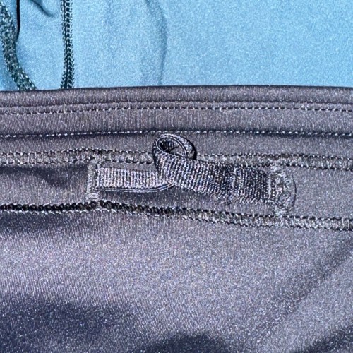 Lululemon Run The Day Crop femme taille 6 sous-marin noir vert poche zippée Nulux - Photo 5/6