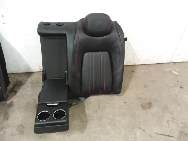 2017 MASERATI GHIBLI Driver Left Side Rear Seat Back Black Leather Trim NA 