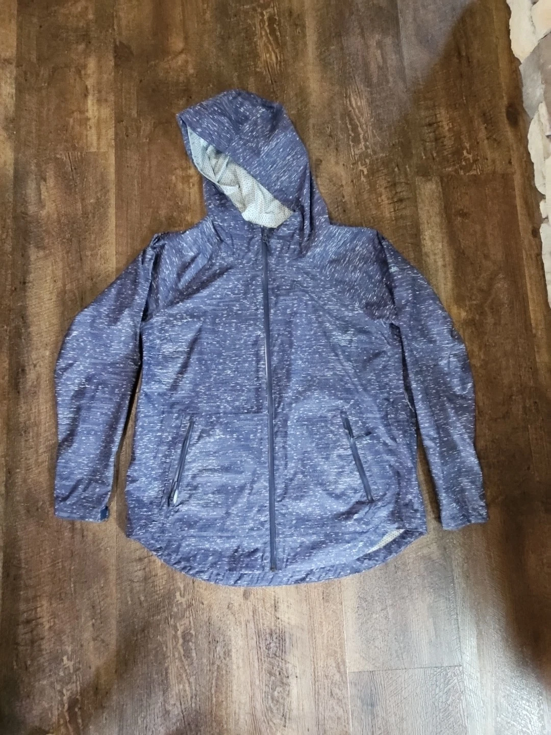 Columbia Mens XL Whisper Ridge Jacket Seam Sealed Rain Heather Blue Jacket