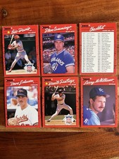 1990 MLB Donruss Baseball CARDS 695, 698, 700, 702, 708, 709 Lot All Star