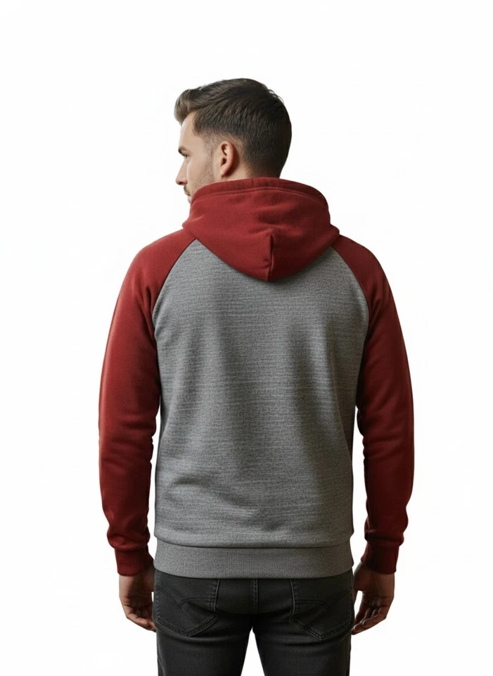 🔥 Sudadera con capucha informal para hombre Pullover con cordones Manga larga 🔥 Foto 2 de 4