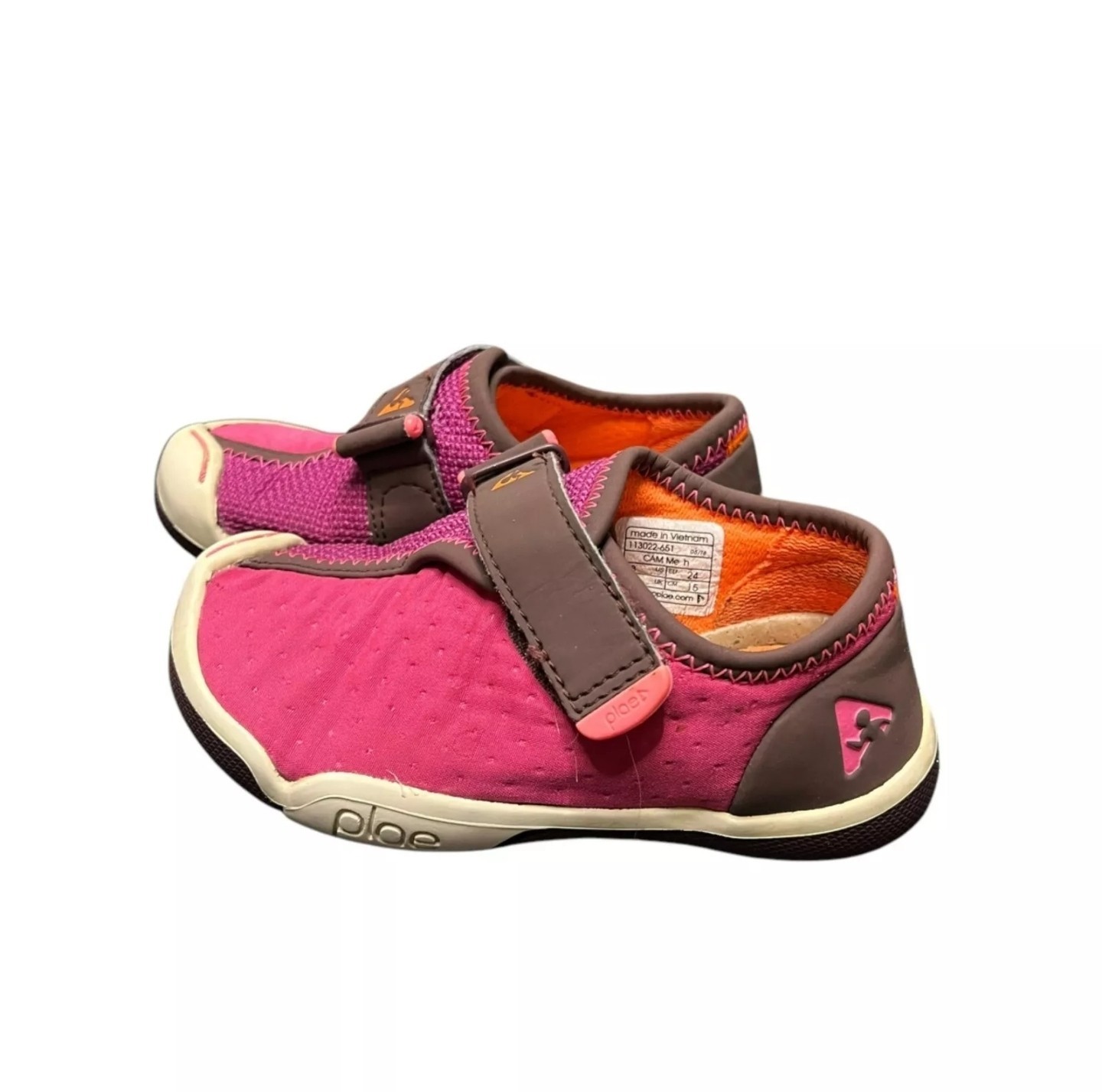 SAOLA Sneakers PLAE Cam Mesh bambino ragazza taglia 12 rosa marrone suola gomma