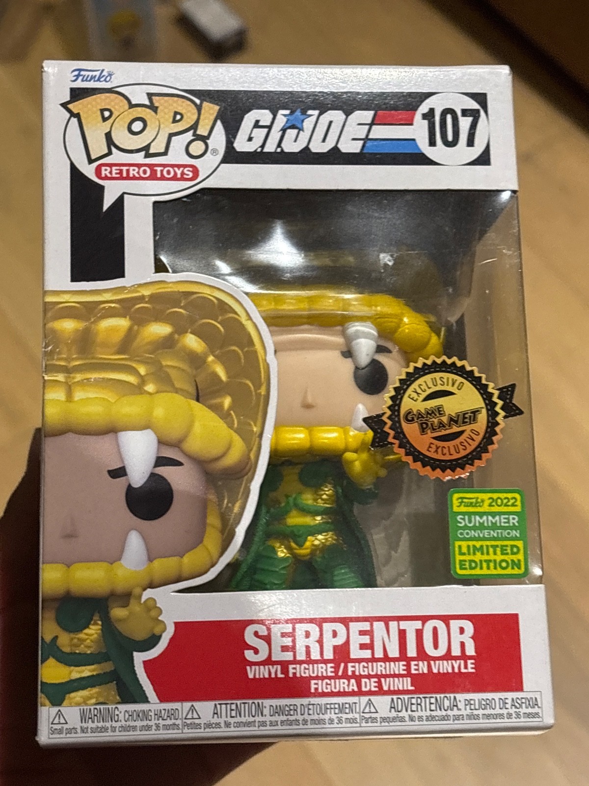 En Oferta Gijoe Serpentor Funko Pop (Convención Verano 2022) Exclusivo