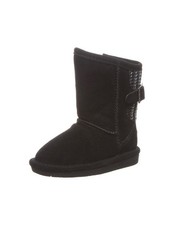Bearpaw Casual Boots Girls Boshie 5 1/2 Inch 7 Infant Black II 1669T