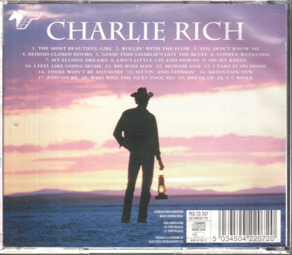 Charlie Rich Best Of Charlie Rich CD Europa Pegasus 1999 PEGCD207 - Bild 2 von 2