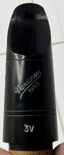RARE VINTAGE FRANCE VANDOREN 3V HARD RUBBER Bb CLARINET MOUTHPIECE  ROUND SOUND